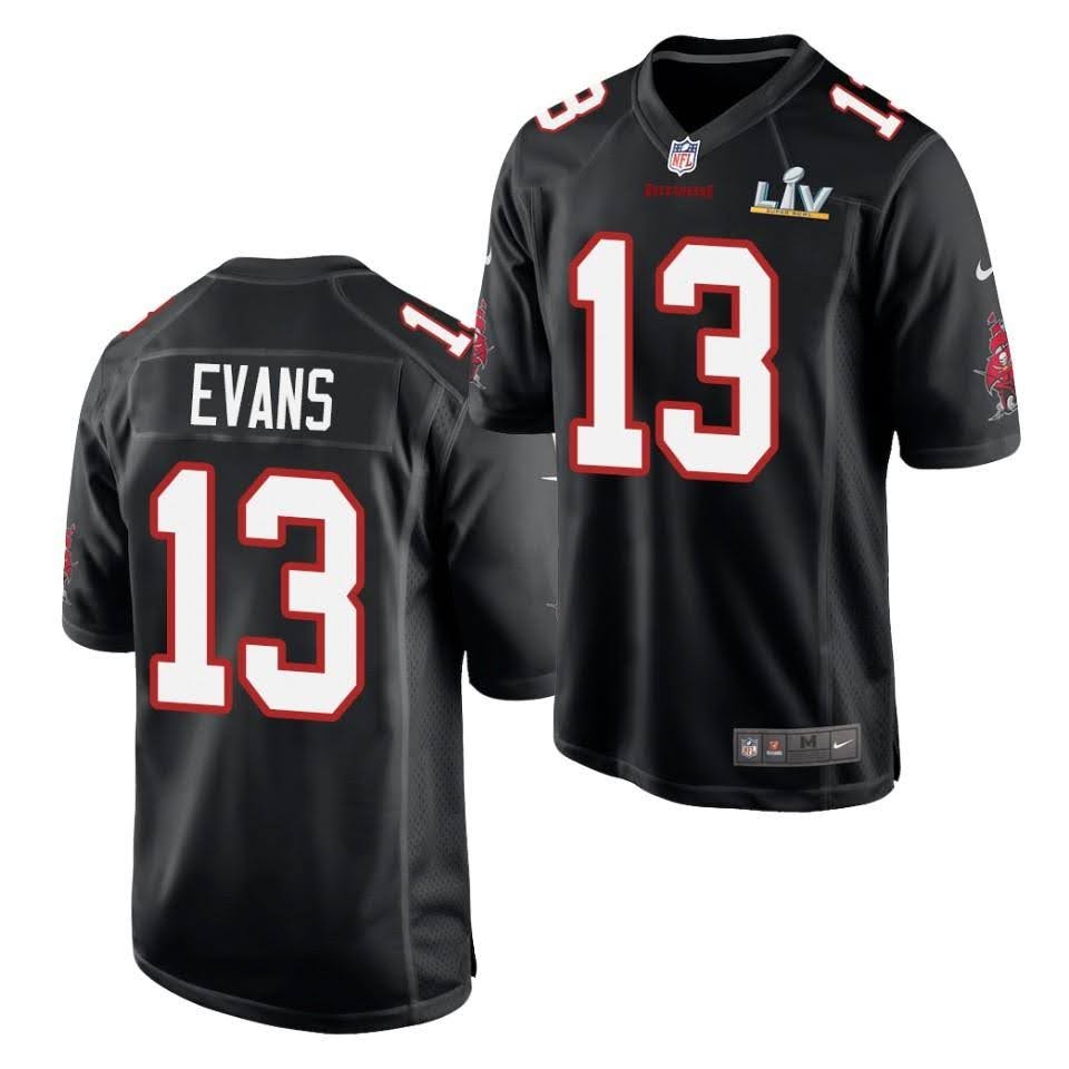 Super Bowl LV 2021 Men Tampa Bay Buccaneers #13 Mike Evans black Limited Jersey->tampa bay buccaneers->NFL Jersey